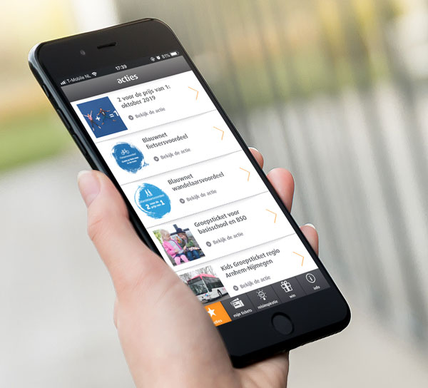 Ervaar het OV app